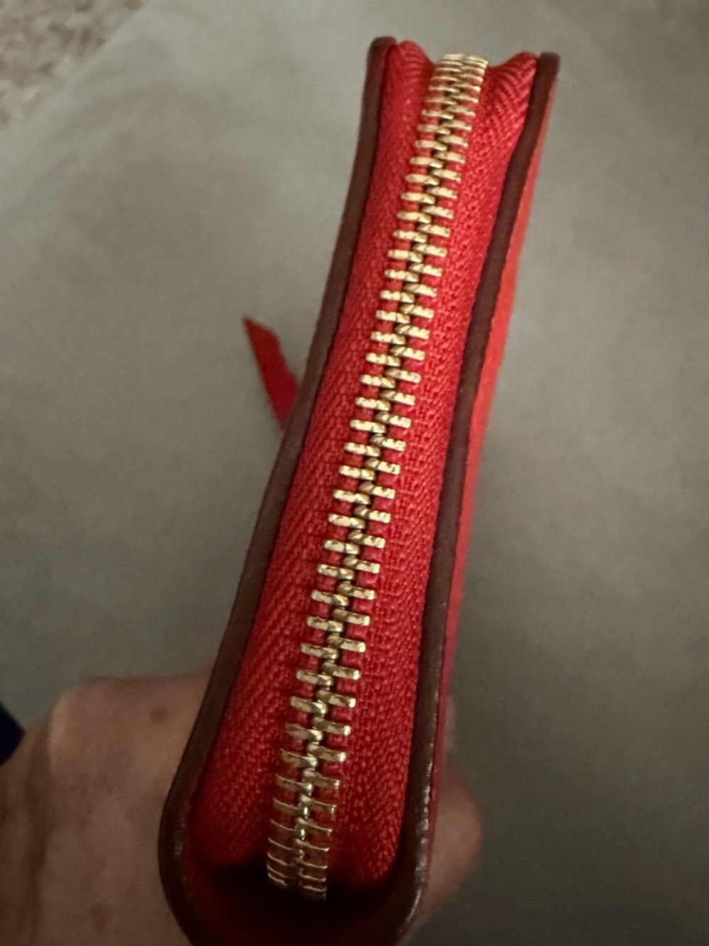 Louis Vuitton - Coral Red Monogram Empreinte Zippy Wallet - Picture 10 of 16